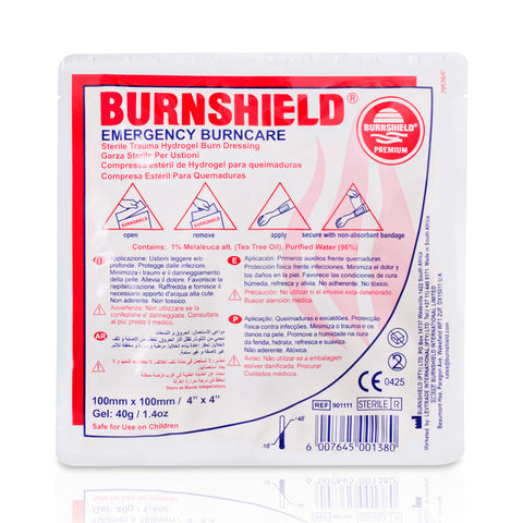 Burnshield Hydrogel Sterile Burn Dressing, 4 x 4