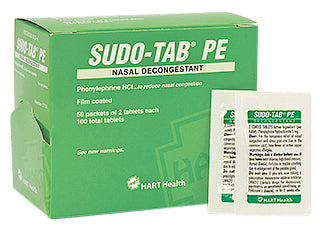 Sudo-Tab PE, 100/bx (50 pk)